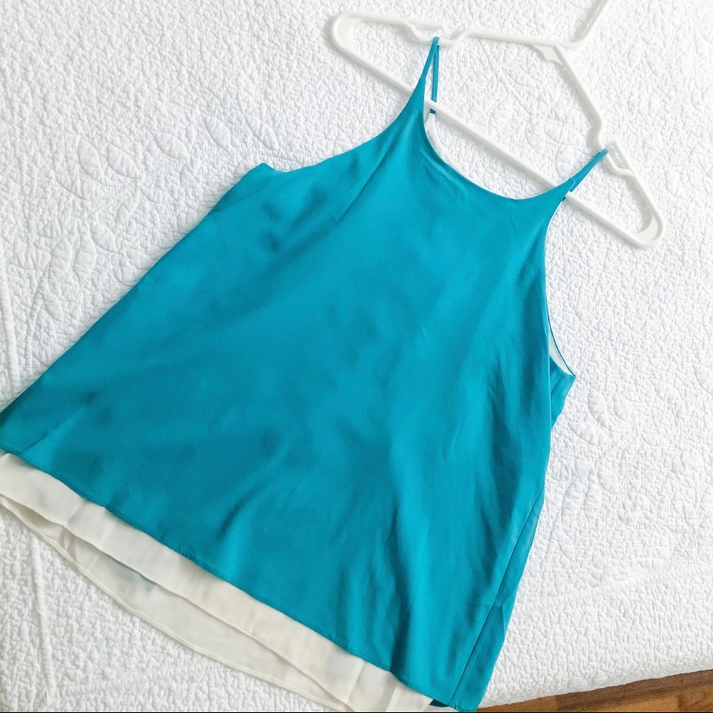 Drew Fly-back Silk Top